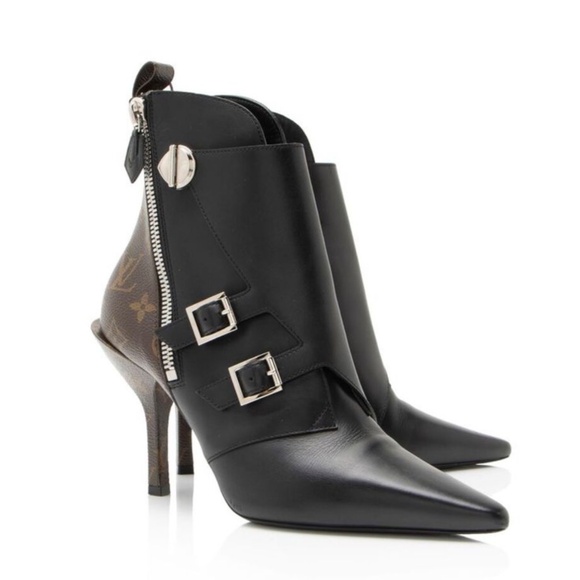 Louis Vuitton “Janet” Monogram Canvas Ankle Boots 38 - Picture 1 of 13